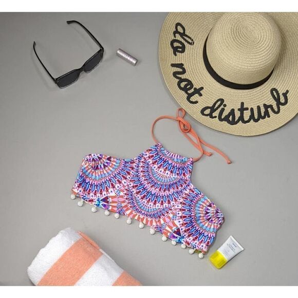 Gianni Bini Other - Boho Bikini Top with Tassels